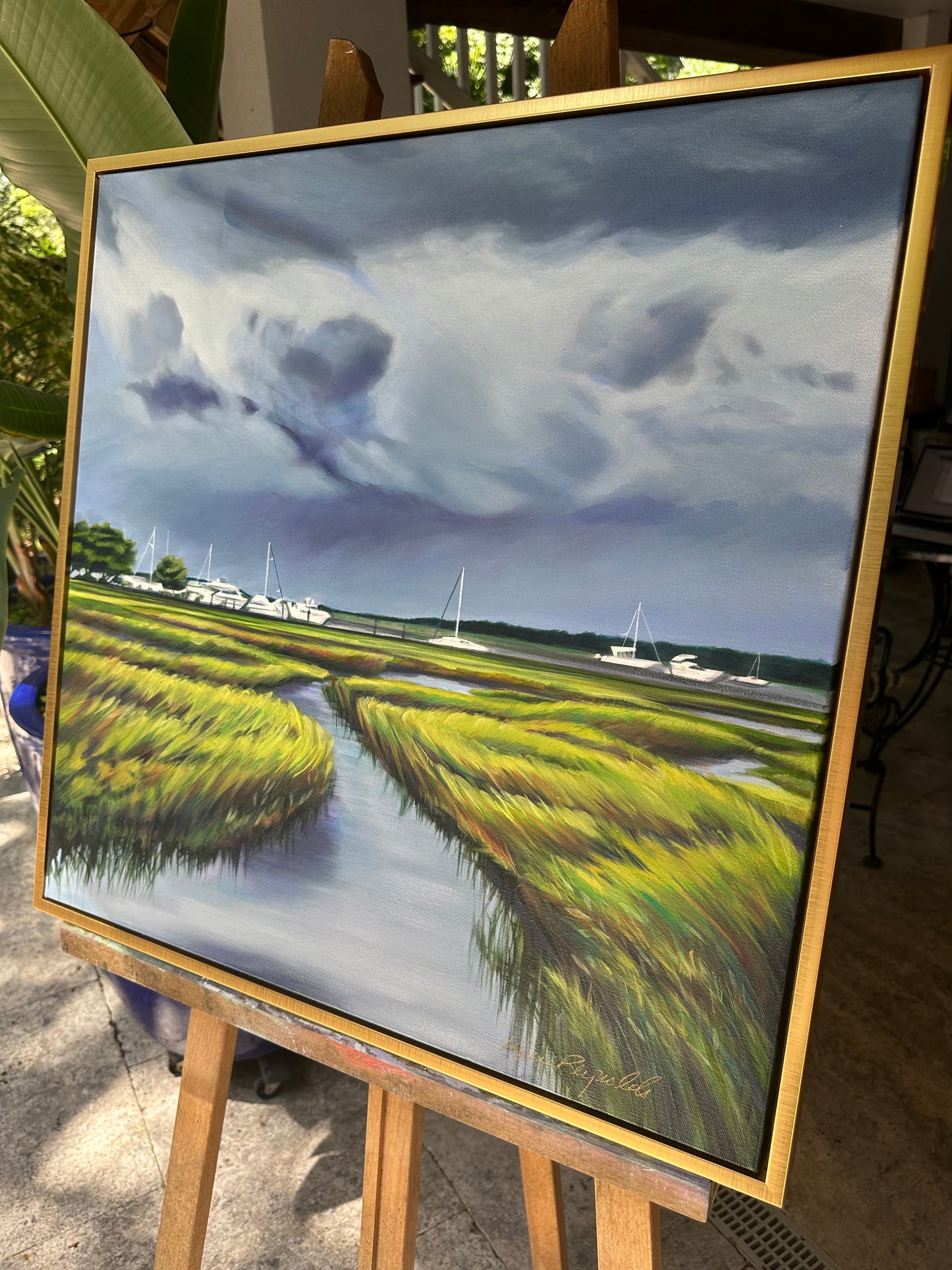 STORM CLOUDS AND SAILBOATS